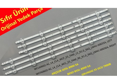 ARÇELİK A55L 8850 5B Led bar, WCL60602-AC, WCF60602-AC, Tv Panel ledleri ARÇELİK A55L 8850 5B Led bar, WCL60602-AC, WCF60602-AC, Tv Panel ledleri